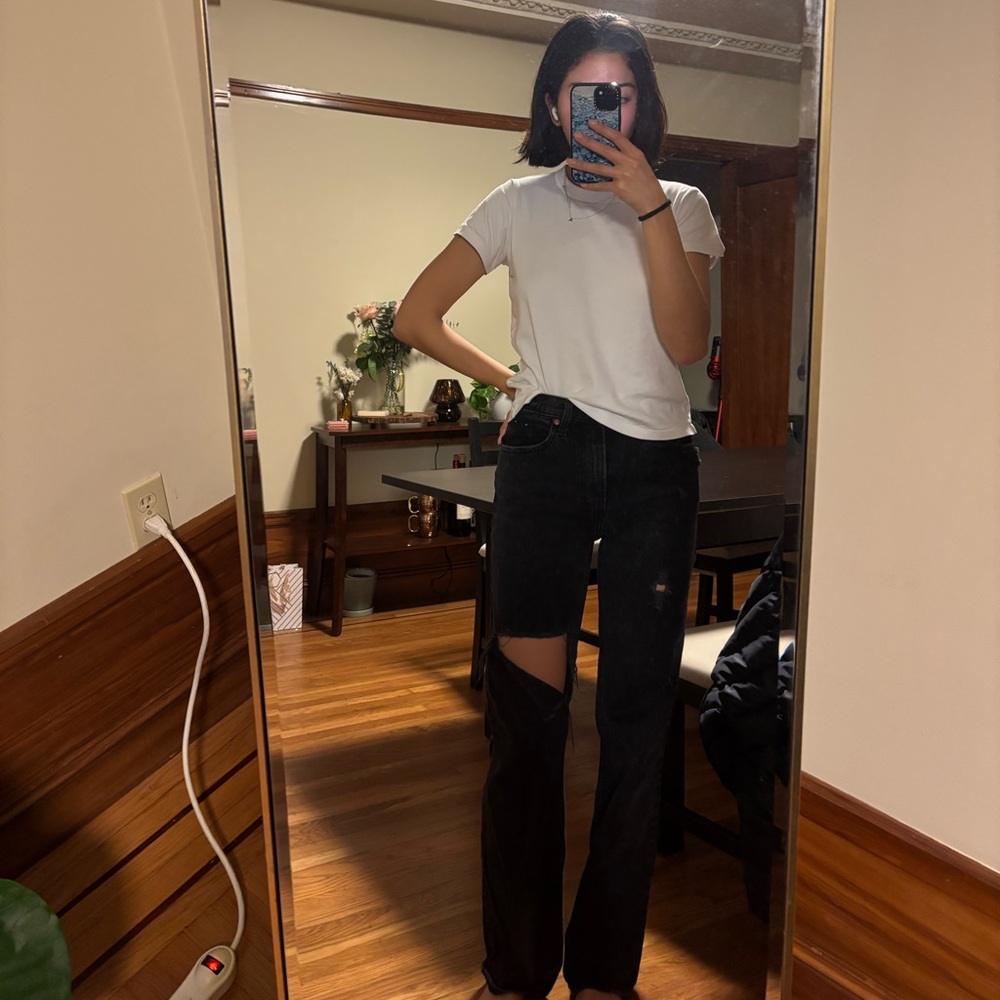 Abercrombie High Rise straight jeans